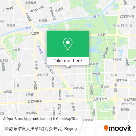 康静乐洁盲人按摩院(北沙滩店) map
