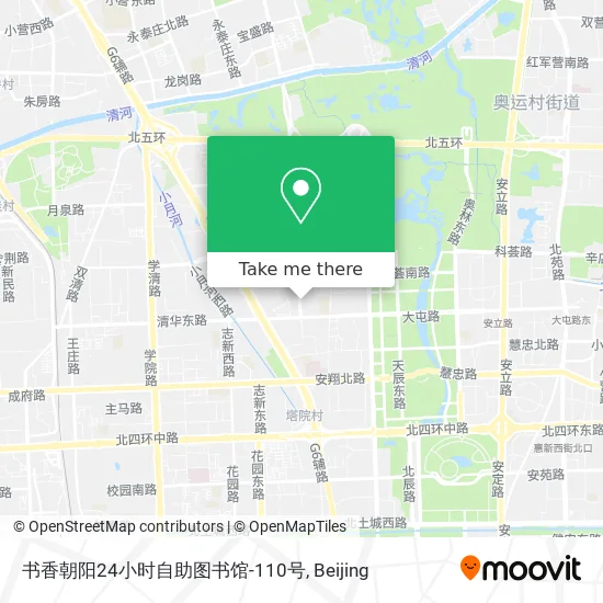 书香朝阳24小时自助图书馆-110号 map
