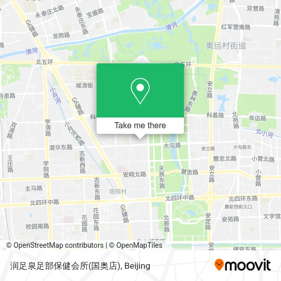 润足泉足部保健会所(国奥店) map