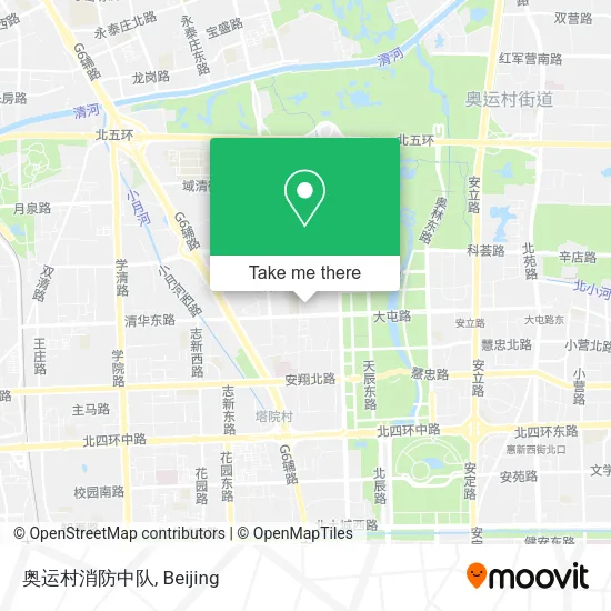 奥运村消防中队 map