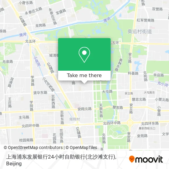 上海浦东发展银行24小时自助银行(北沙滩支行) map