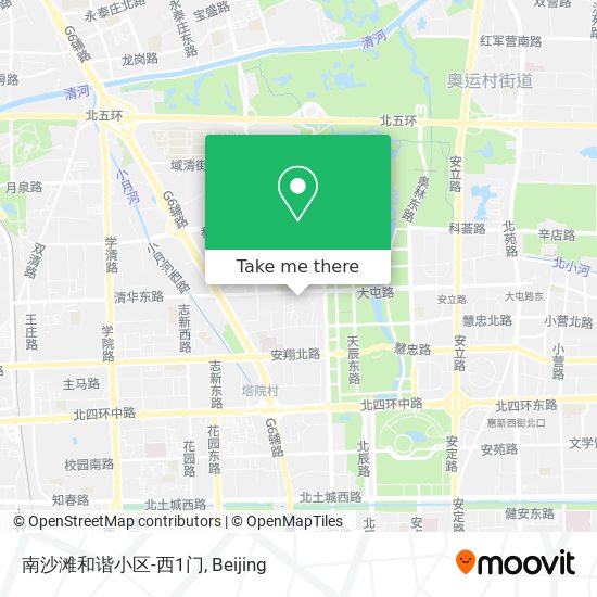 南沙滩和谐小区-西1门 map