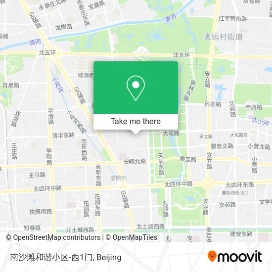 南沙滩和谐小区-西1门 map