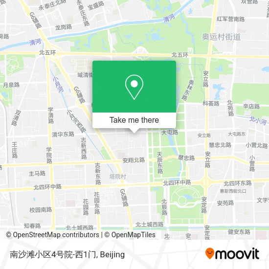 南沙滩小区4号院-西1门 map