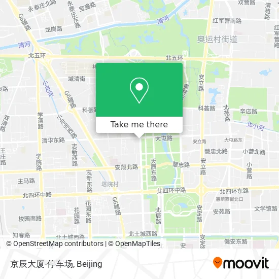 京辰大厦-停车场 map