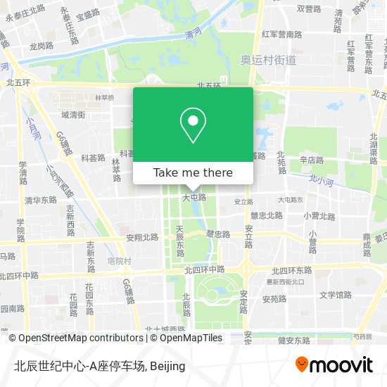 北辰世纪中心-A座停车场 map