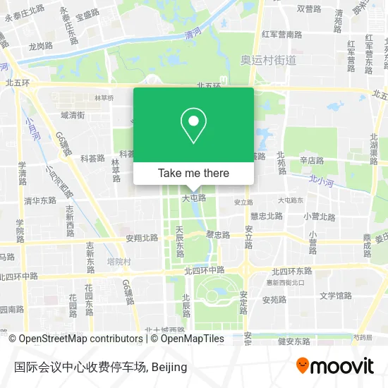 国际会议中心收费停车场 map