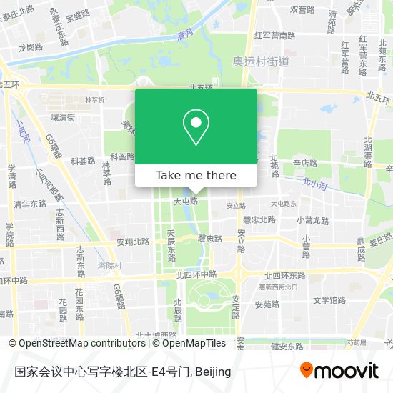 国家会议中心写字楼北区-E4号门 map