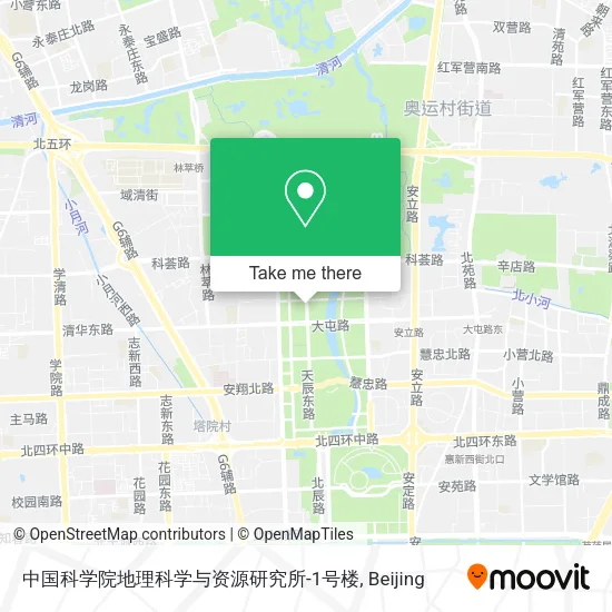 中国科学院地理科学与资源研究所-1号楼 map