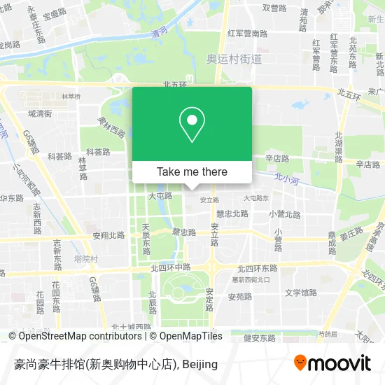 豪尚豪牛排馆(新奥购物中心店) map