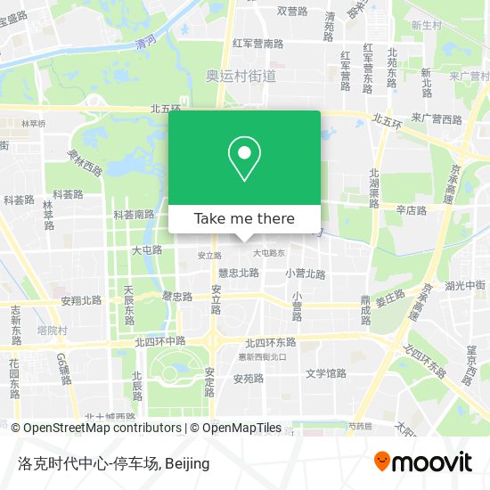 洛克时代中心-停车场 map