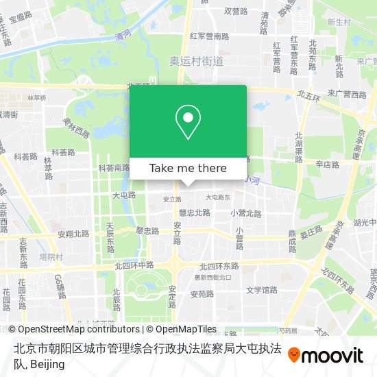 北京市朝阳区城市管理综合行政执法监察局大屯执法队 map