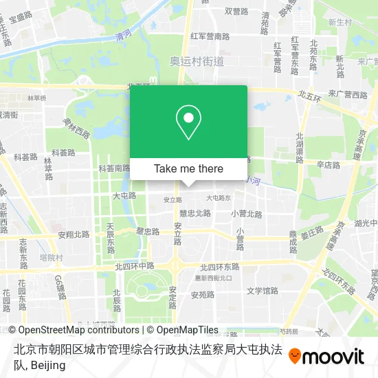 北京市朝阳区城市管理综合行政执法监察局大屯执法队 map