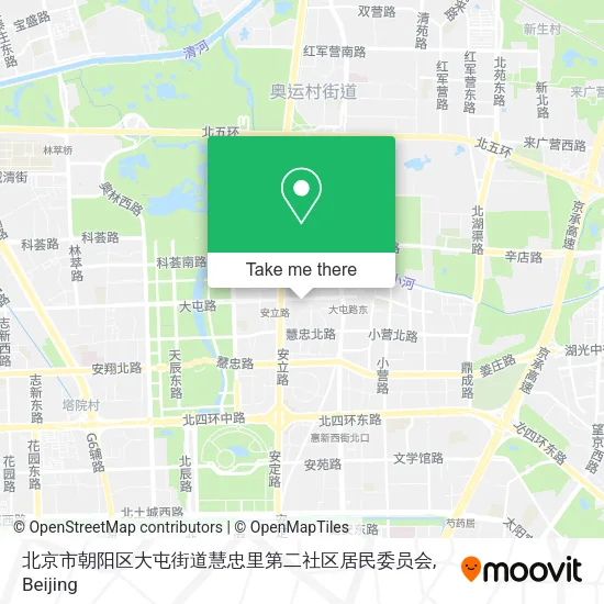 北京市朝阳区大屯街道慧忠里第二社区居民委员会 map