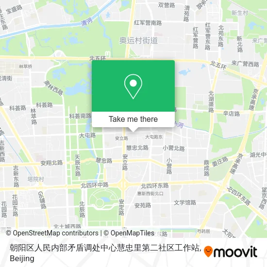 朝阳区人民内部矛盾调处中心慧忠里第二社区工作站 map