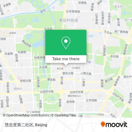 慧忠里第二社区 map