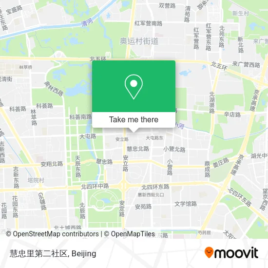 慧忠里第二社区 map