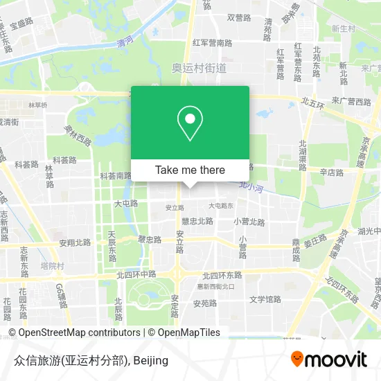 众信旅游(亚运村分部) map