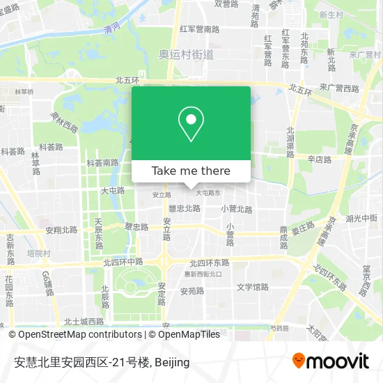 安慧北里安园西区-21号楼 map