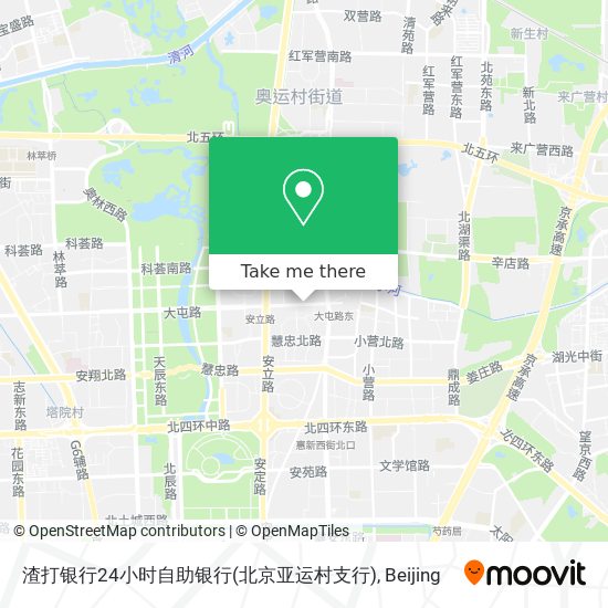 渣打银行24小时自助银行(北京亚运村支行) map