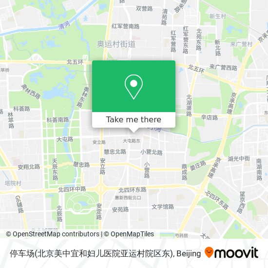 停车场(北京美中宜和妇儿医院亚运村院区东) map