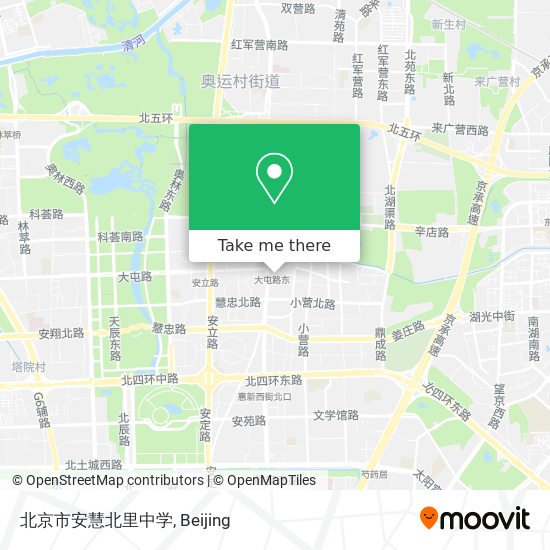 北京市安慧北里中学 map