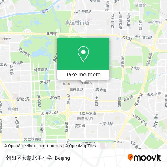 朝阳区安慧北里小学 map
