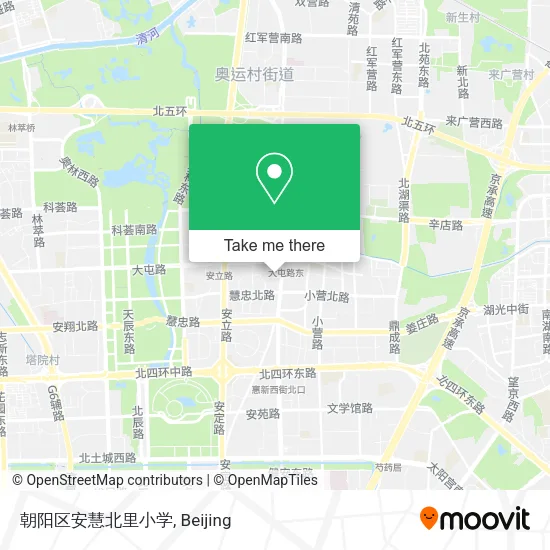 朝阳区安慧北里小学 map