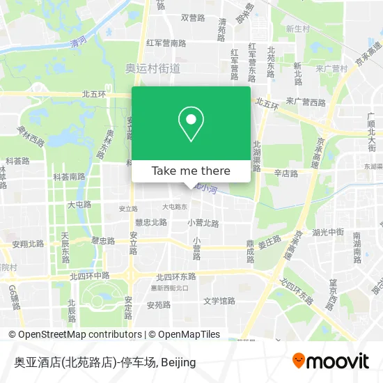 奥亚酒店(北苑路店)-停车场 map