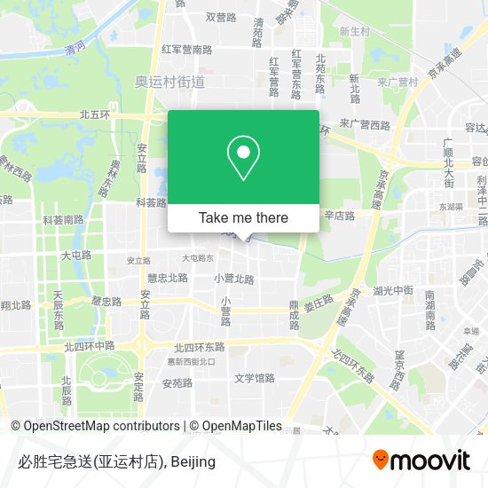 必胜宅急送(亚运村店) map