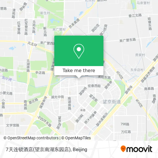 7天连锁酒店(望京南湖东园店) map