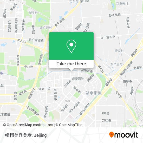 帽帽美容美发 map