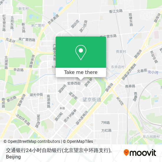 交通银行24小时自助银行(北京望京中环路支行) map