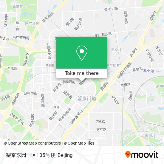望京东园一区105号楼 map