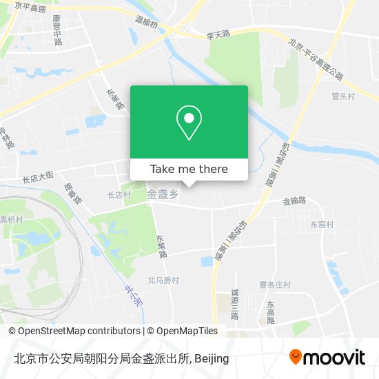 北京市公安局朝阳分局金盏派出所 map