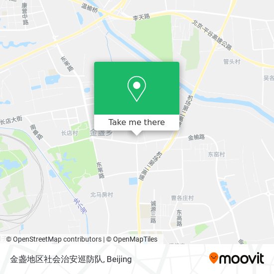 金盏地区社会治安巡防队 map
