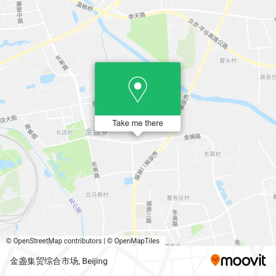 金盏集贸综合市场 map