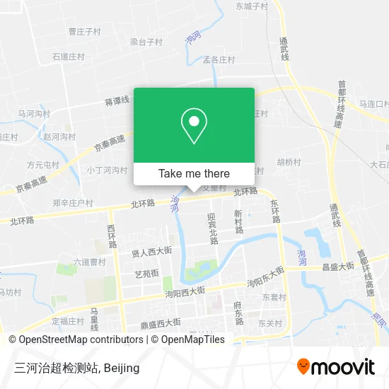 三河治超检测站 map