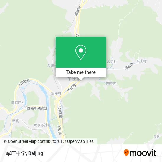 军庄中学 map