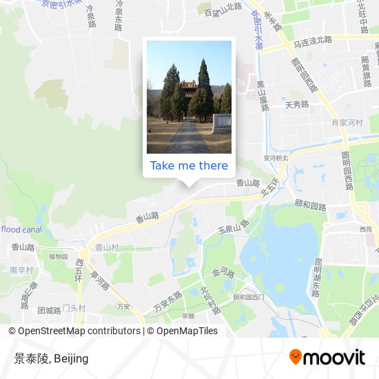 景泰陵 map