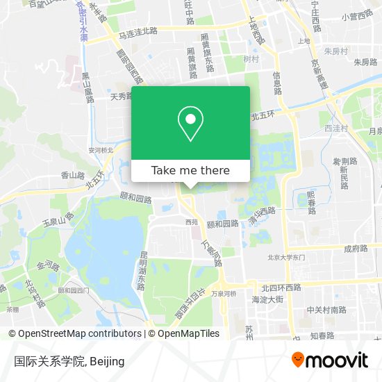 国际关系学院 map