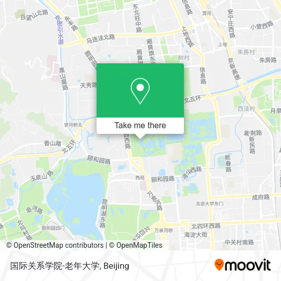 国际关系学院-老年大学 map