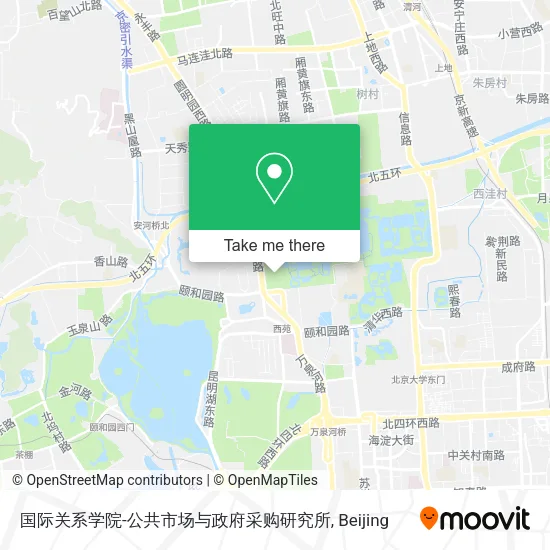 国际关系学院-公共市场与政府采购研究所 map
