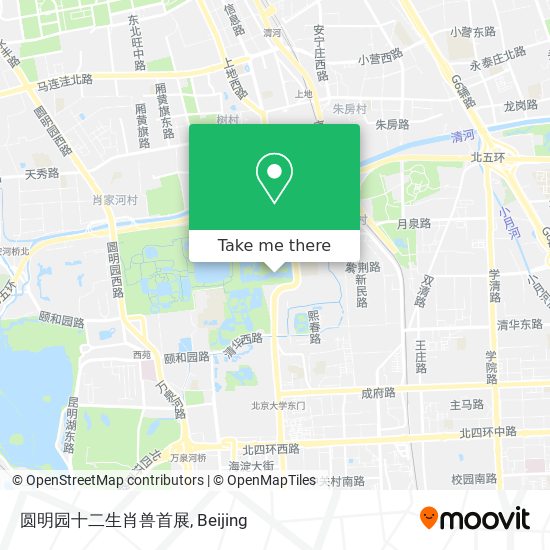 圆明园十二生肖兽首展 map