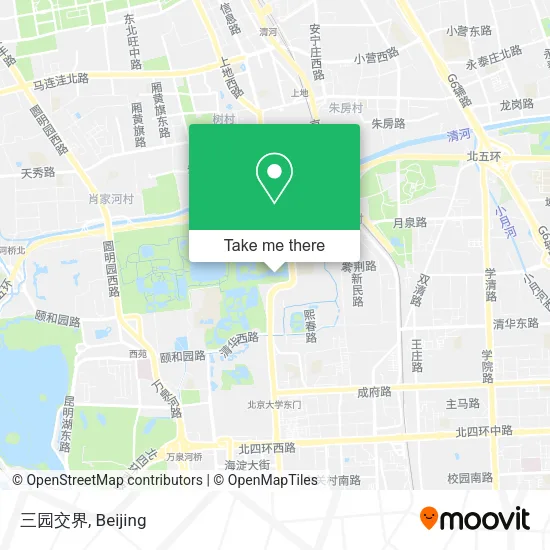 三园交界 map