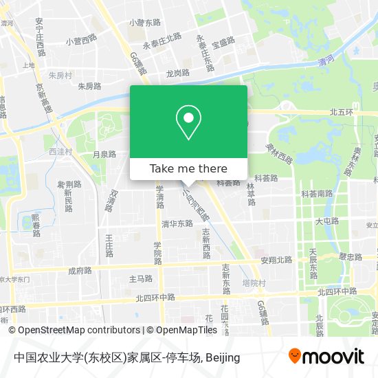 中国农业大学(东校区)家属区-停车场 map