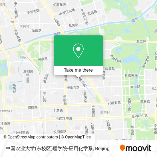 中国农业大学(东校区)理学院-应用化学系 map