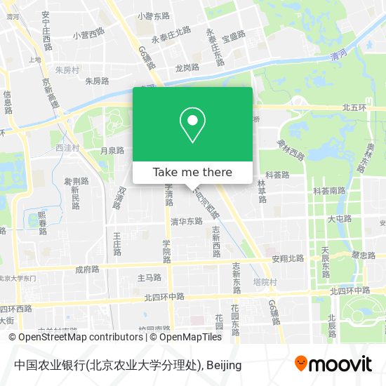 中国农业银行(北京农业大学分理处) map