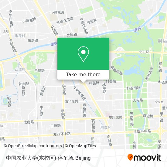 中国农业大学(东校区)-停车场 map