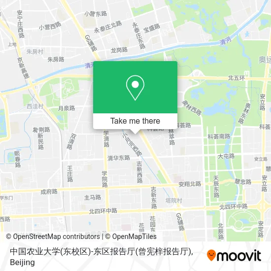 中国农业大学(东校区)-东区报告厅(曾宪梓报告厅) map